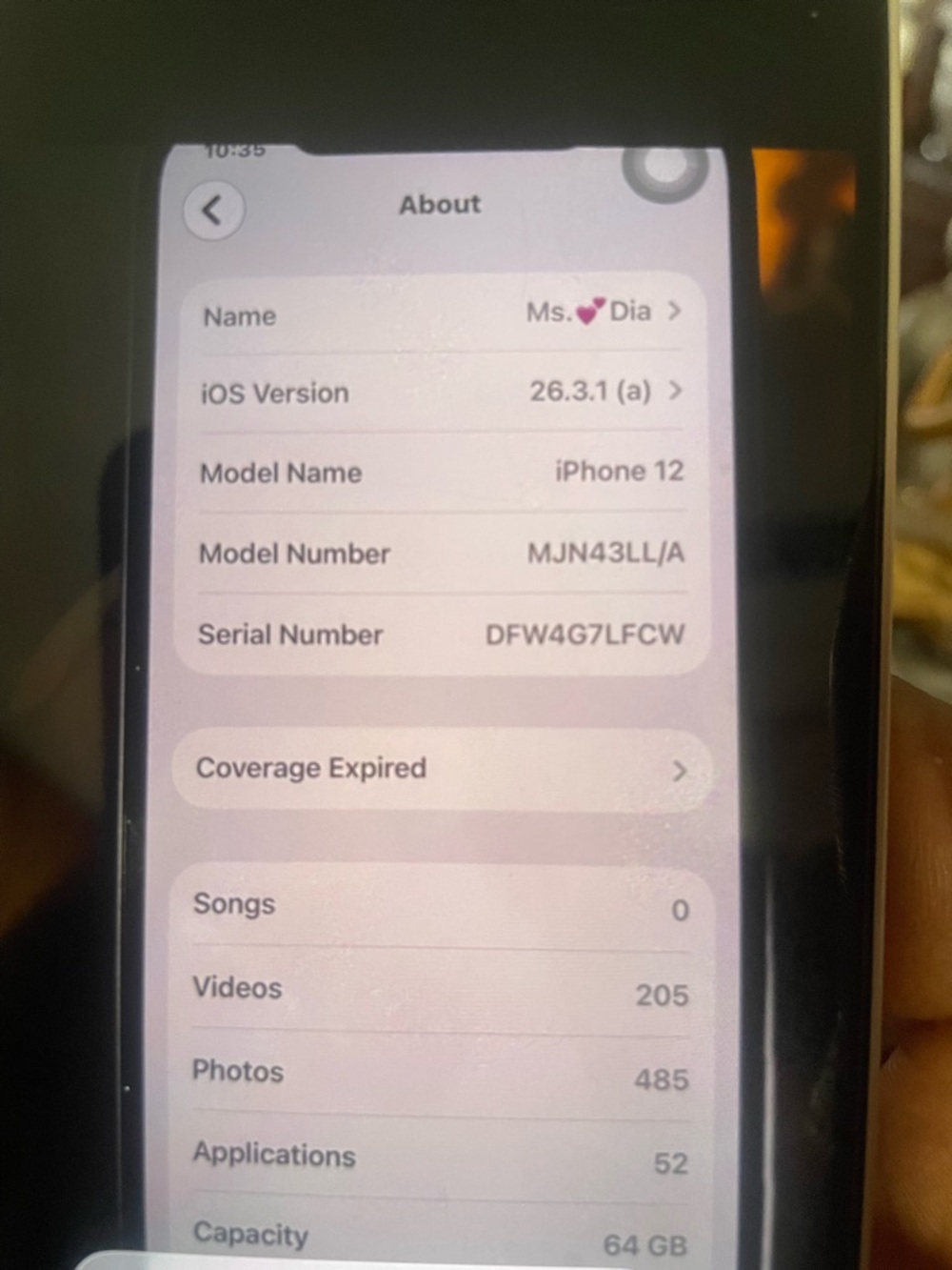 Apple Purple iPhone 12 unlocked with Rhinestone Camera Accent - Picture 6 of 8